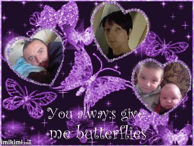 la marraine a sarah et le parrain et les coussin