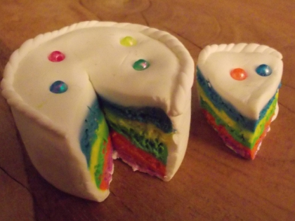 -Le gteau arc-en-ciel-