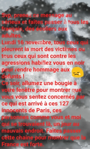 13 novembre 2015, Paris