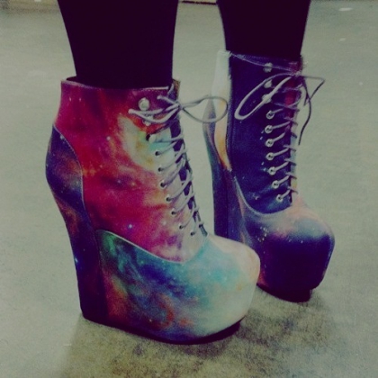 Shoes: high heels, blue, cute