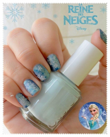 Nail art inspiration La reine des neiges !