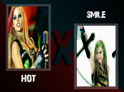 Avril Lavigne - Sondage,HOT VS SMILE 