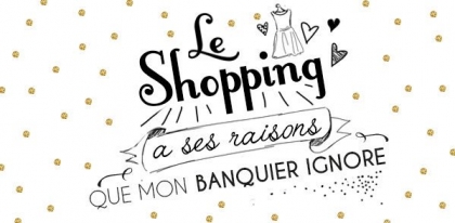 J'adore faire du shopping