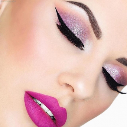 Maquillage dans les tons fushia ♥