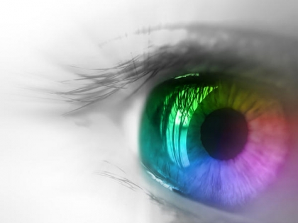 Yeux multicolor