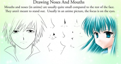 Nez & bouche de manga