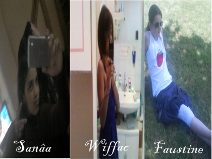 me voici avec my confidente que j'aime et  my folle ! I love you tous