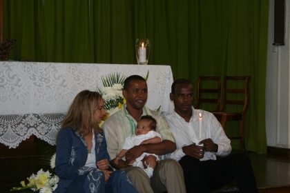 le bath�me  de mon petit fr�re