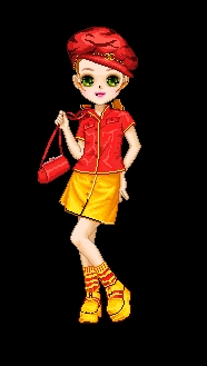 dollz jaune et rouge