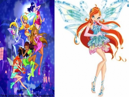 Winx transformation normale et Enchantix de Bloom
