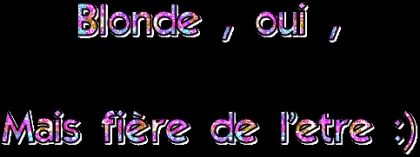 Blonde !