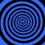 spiral bleu