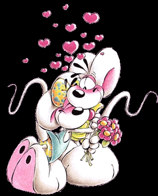 Diddl et Diddlina amoureux