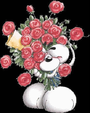 Diddl et le bouquet de roses
