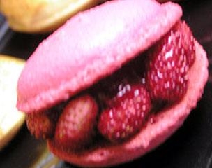 le macaron au fraises