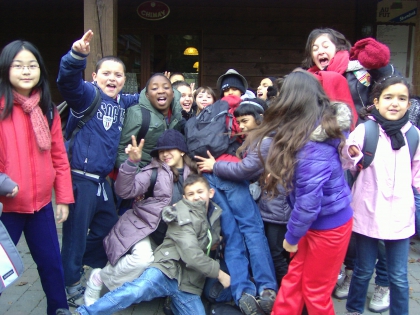 moi et mes amis en voyage scolaire