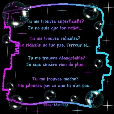 Je m'en fou de ton avi 