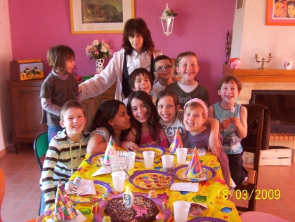 Moi et mes copaains/copines a mon anniv'