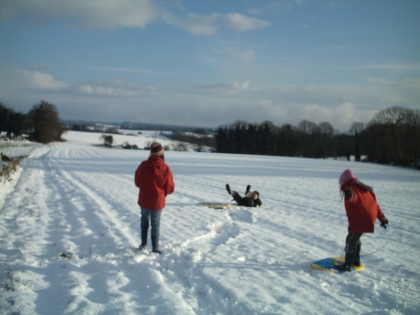 encore cher moi quand il neigeait avec une copine