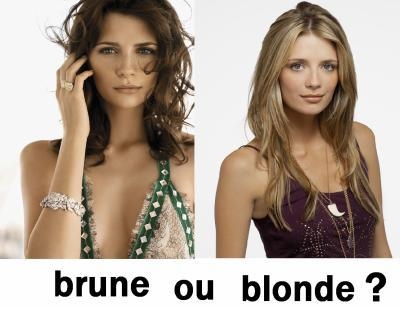 les blondes et les brune