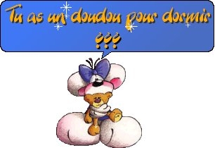 as tu un doudou pour dormir?