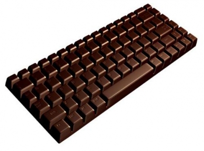 le clavier du chocolat