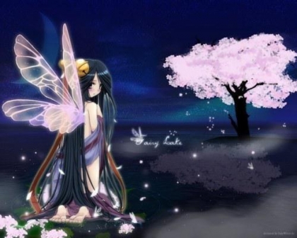 mangas en papillon dans la nuit