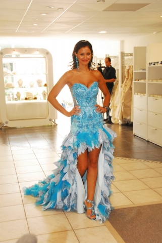 robe bleu trop jolie