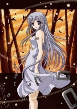 mangas en robe gris trop belle
