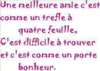 la valeure d'une amie :