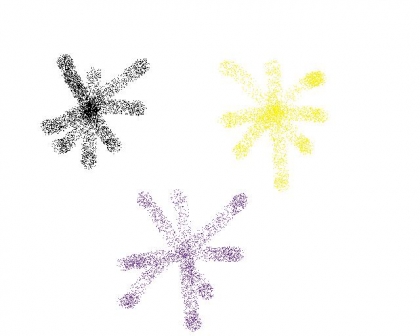 trois etoilesqui forme un triangle