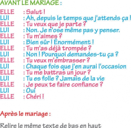 le mariage
