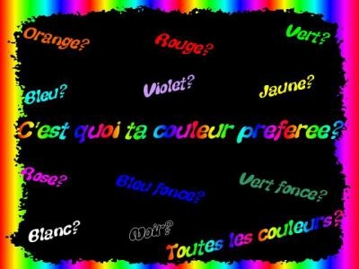 c koi ta couleur pref