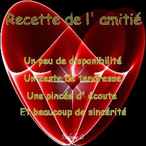 recette de l'amiti