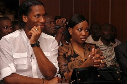 DIDIER DROGBA et sa femme
