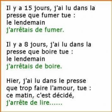J'arrte de lire...