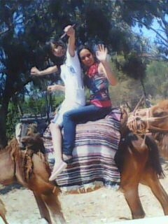 mdr moi et mon amie sarra sur le chameau 