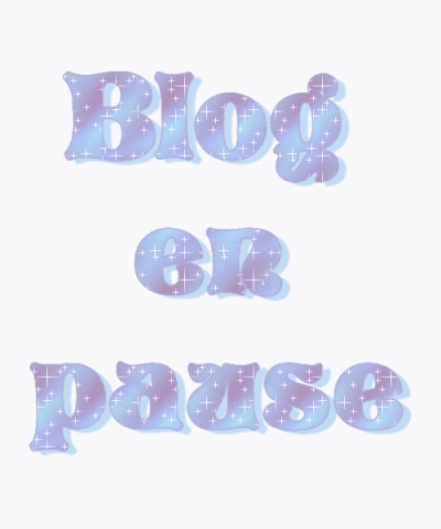 Mon blog est en pause