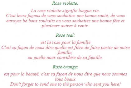 les roses