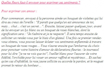 quelle fleurs pr�f�riez vous?????