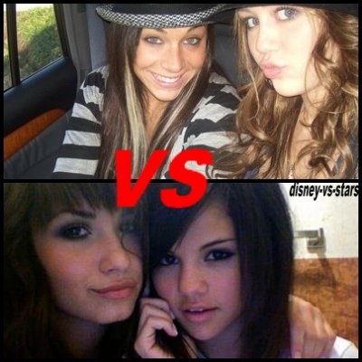 miley et mandy vs selena et demi