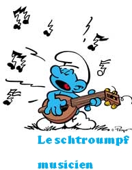 schtroumpf musicien