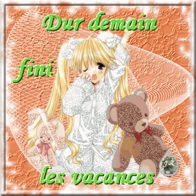 fini les  vacances