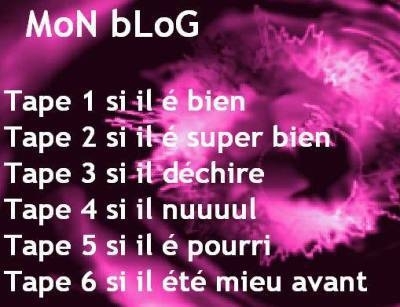 alors commant vous le trouver mon blog????