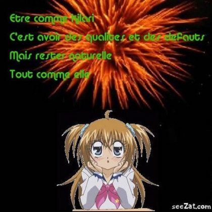 tu veux etre comme kilari?