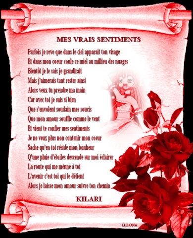 mes vrais sentiments