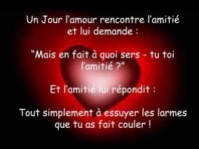 l'amiti� c'est sacr�e