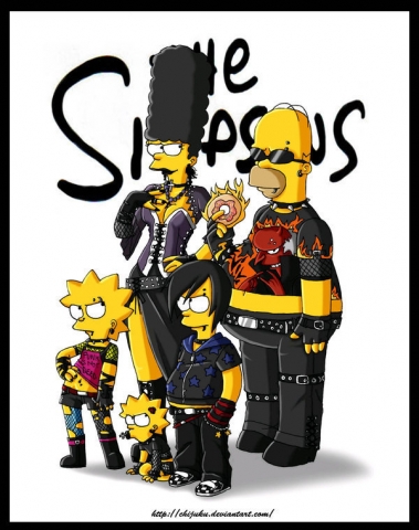 les simpson en gotik