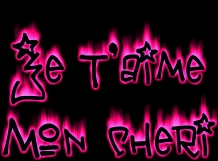 jtaime cherie tes la pour moii 