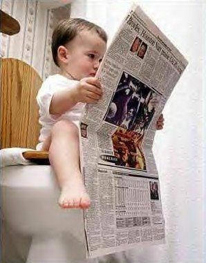 bebe vdans la cuvette